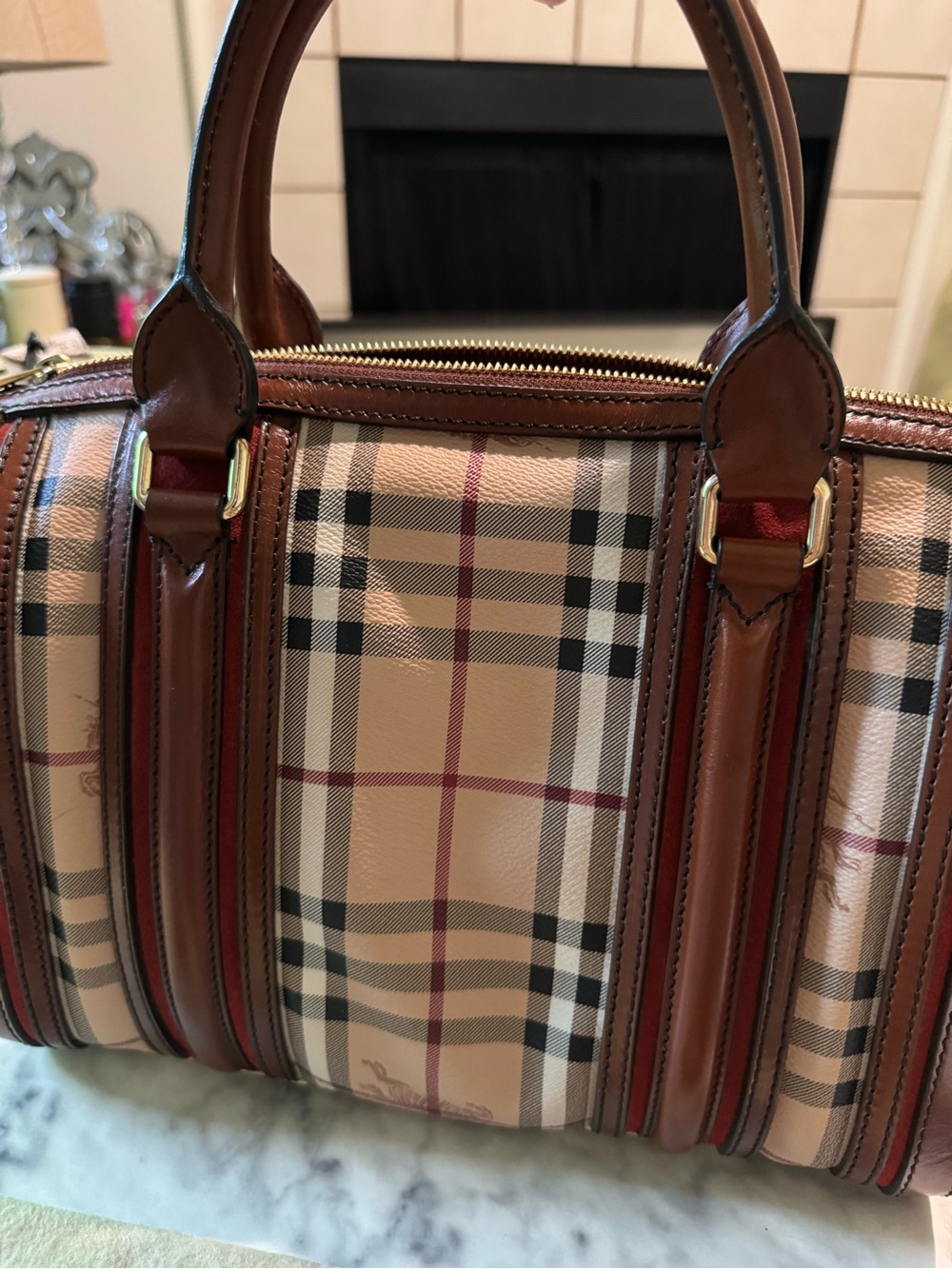 Burberry Alchester Canvas Bag- Medium - Picture 3 of 15